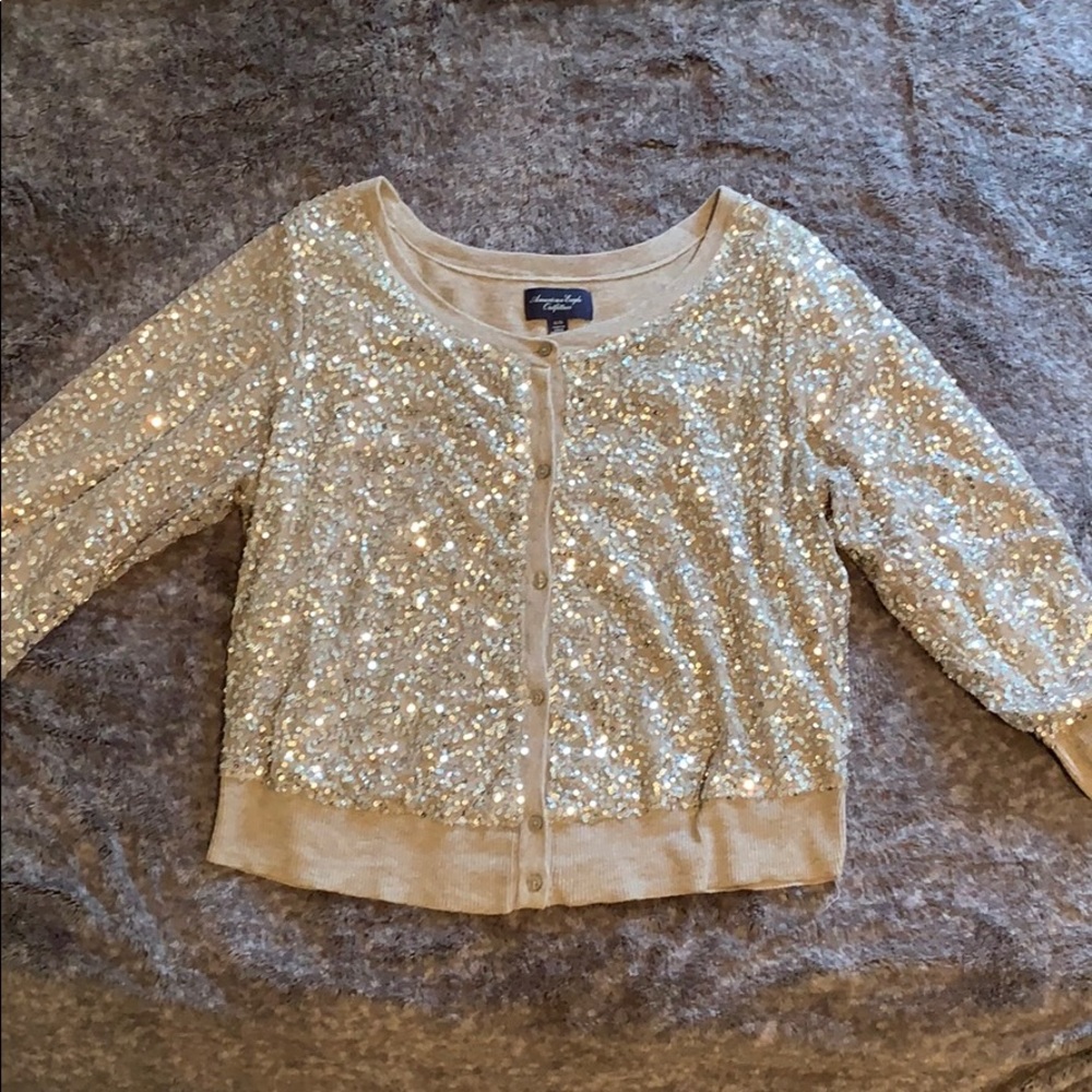 Sequence American Eagle sweater 3/4 sleeves